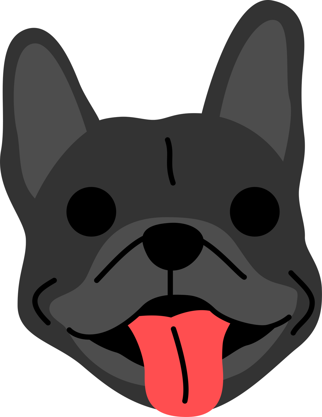 French Bulldog Illustration
